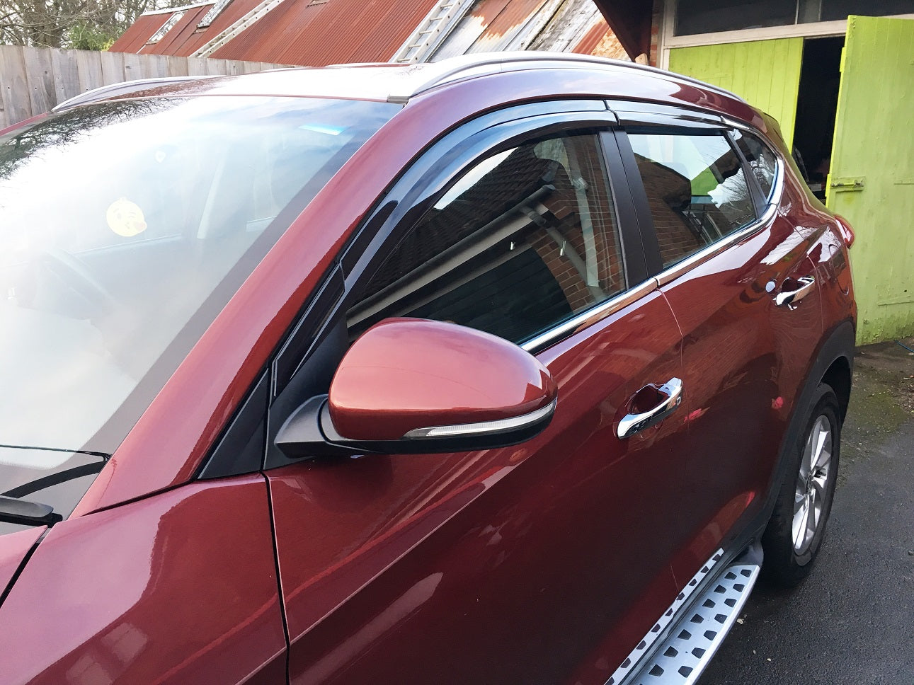 Auto Clover Wind Deflectors Set for Hyundai Tucson 2015 - 2020 (4 pieces)