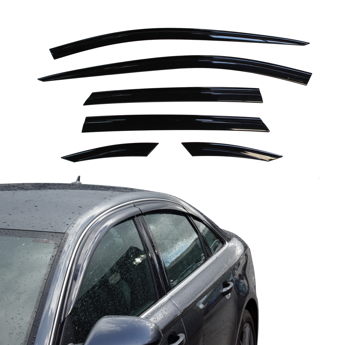 Auto Clover Wind Deflectors Set for Audi A6 2011 - 2018