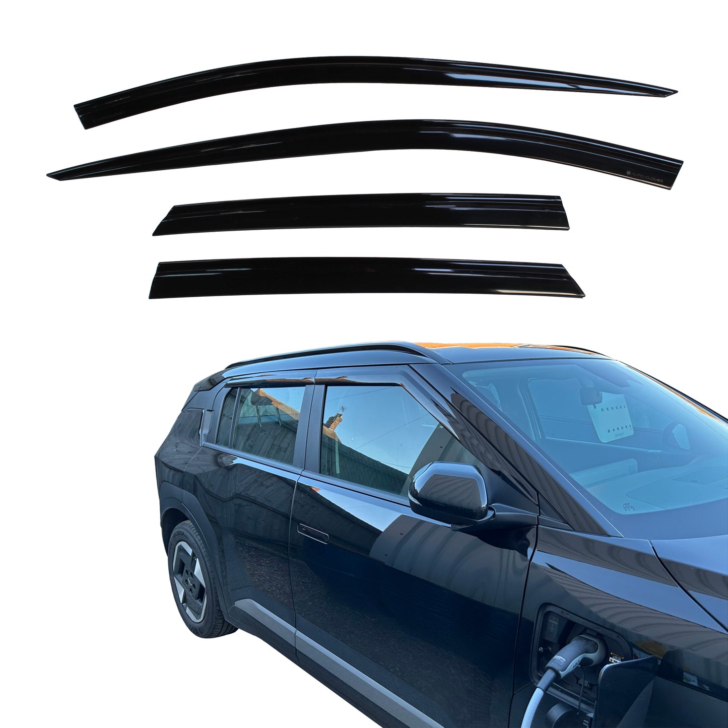 Auto Clover Wind Deflectors Set for Kia EV3 2024+ (4 pieces)