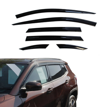 Auto Clover Wind Deflectors Set for Jeep Compass 2017+ (6 pieces)