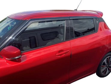 Auto Clover Wind Deflectors Set for Suzuki Swift 2017 - 2024 (4 pieces)