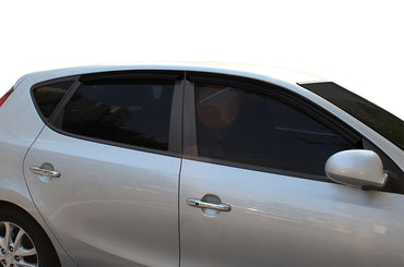 Auto Clover Wind Deflectors Set for Hyundai i30 2007 - 2011 Hatchback (4 pieces)