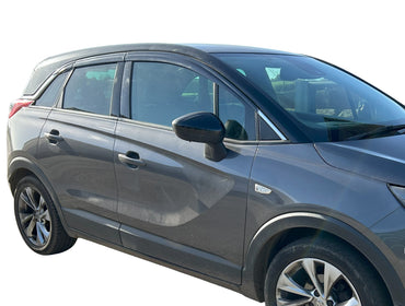 Auto Clover Wind Deflectors Set for Vauxhall Opel Crossland X 2017+ (6 pieces)