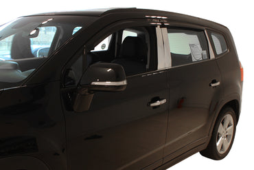 Auto Clover Wind Deflectors Set for Chevrolet Orlando (4 pieces)