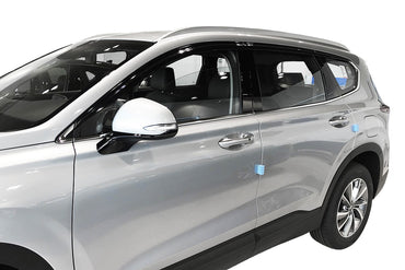 Auto Clover Wind Deflectors Set for Hyundai Santa Fe 2019 - 2023 (6 pieces)