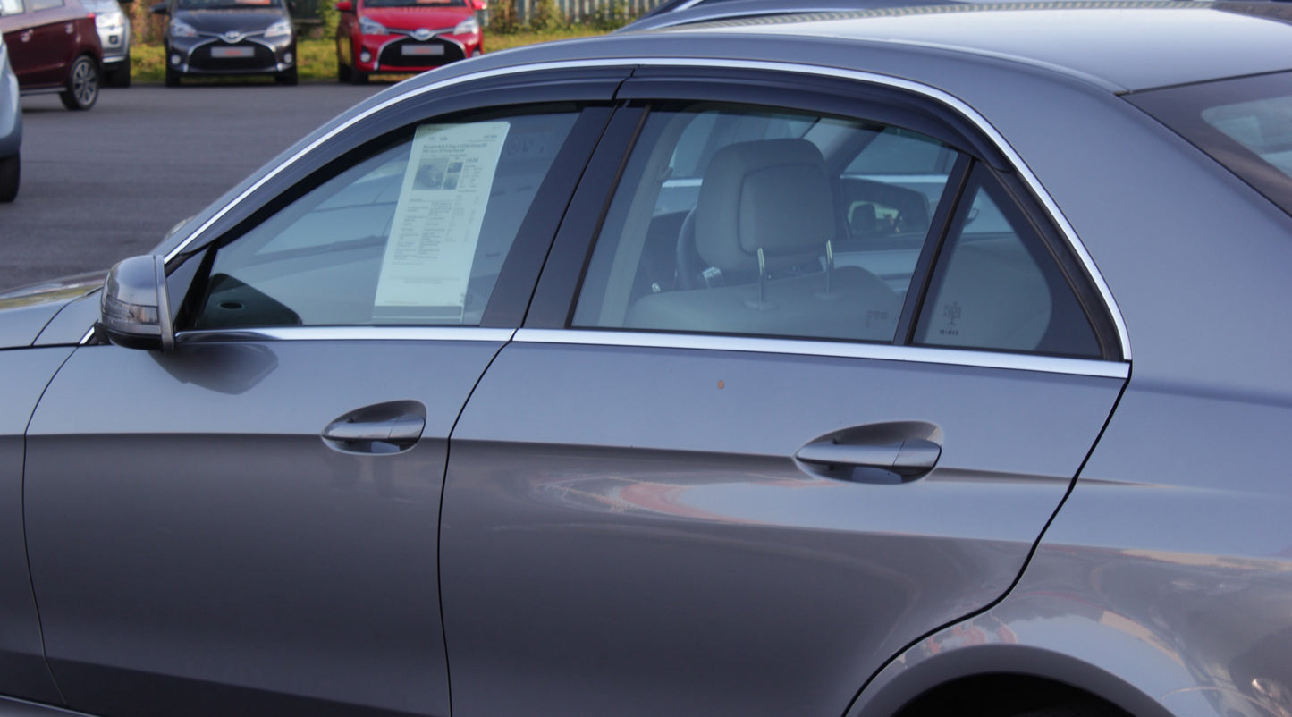 Auto Clover Wind Deflectors Set for Mercedes E Class Saloon W212 2009 - 2016 4pc
