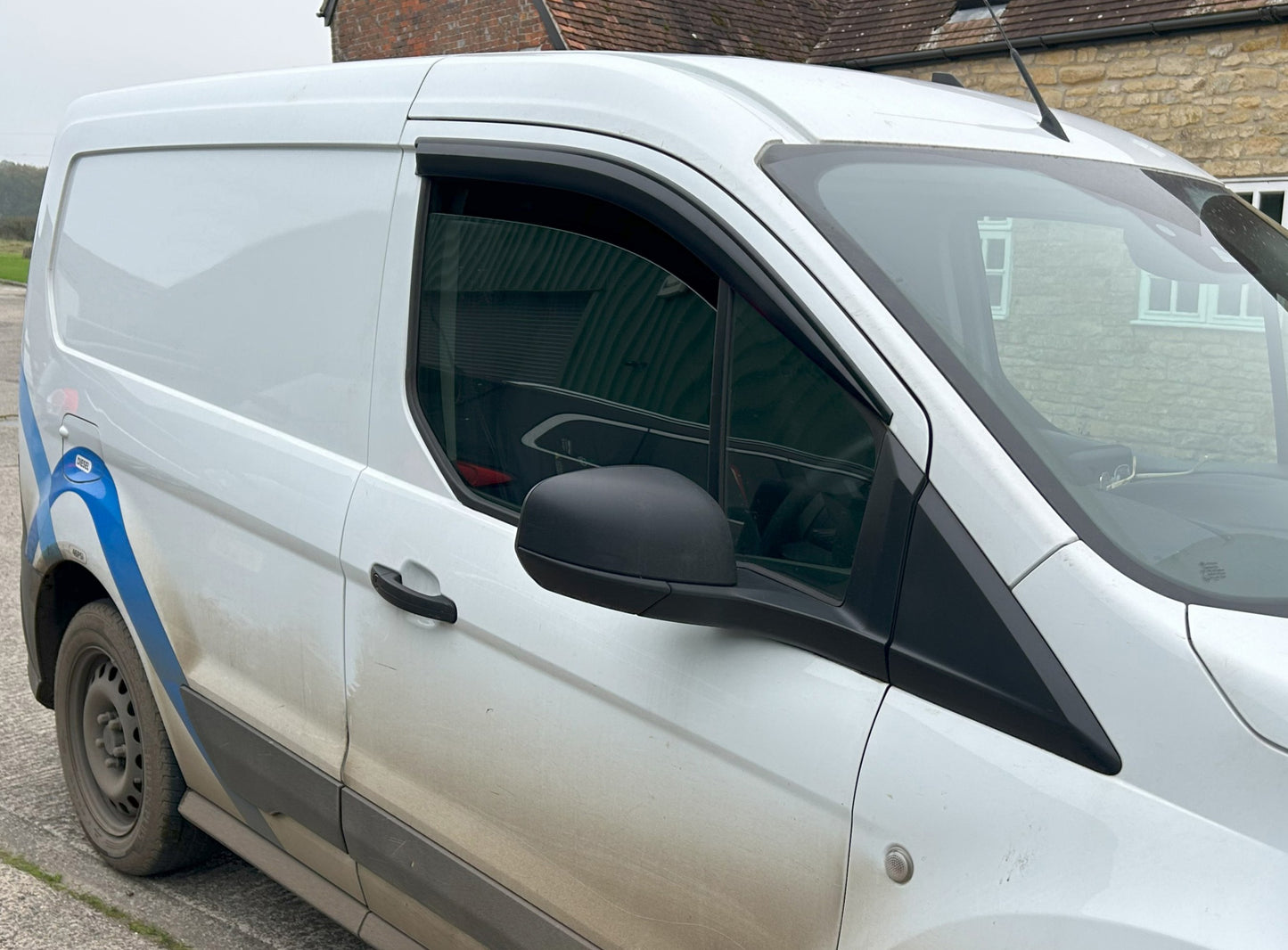 Auto Clover Wind Deflectors Set for Ford Transit Connect 2013 - 2024 (2 pieces)