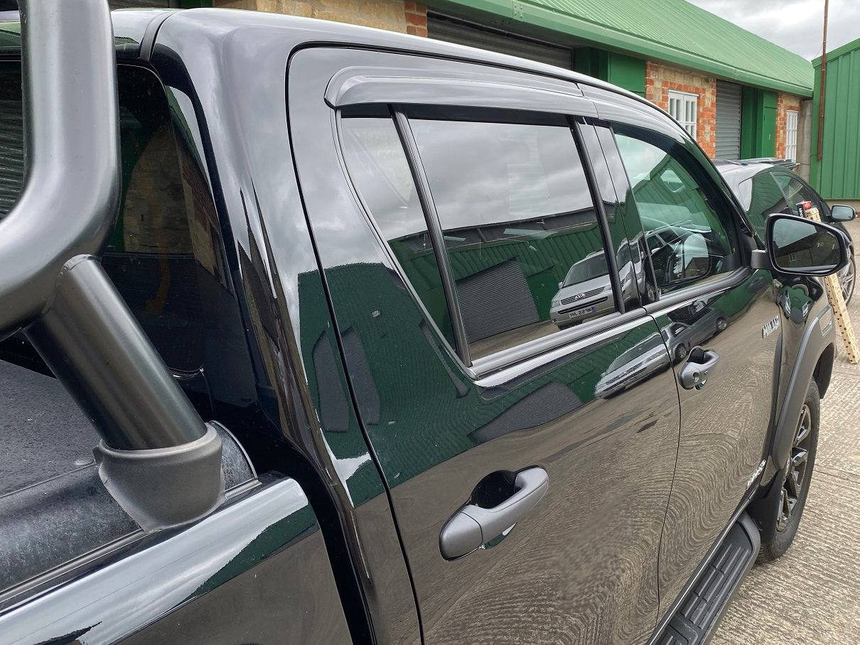 Auto Clover Wind Deflectors Set for Toyota Hilux 2016+ Double Cab (4 pieces)