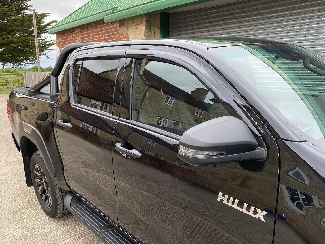 Auto Clover Wind Deflectors Set for Toyota Hilux 2016+ Double Cab (4 pieces)
