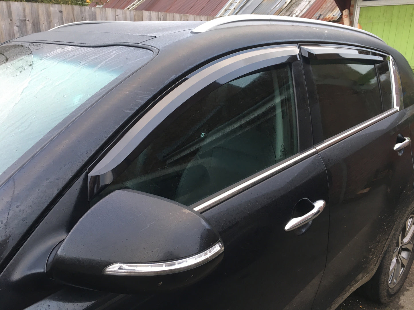 Auto Clover Wind Deflectors Set for Kia Sportage 2010 - 2015 (4 pieces)