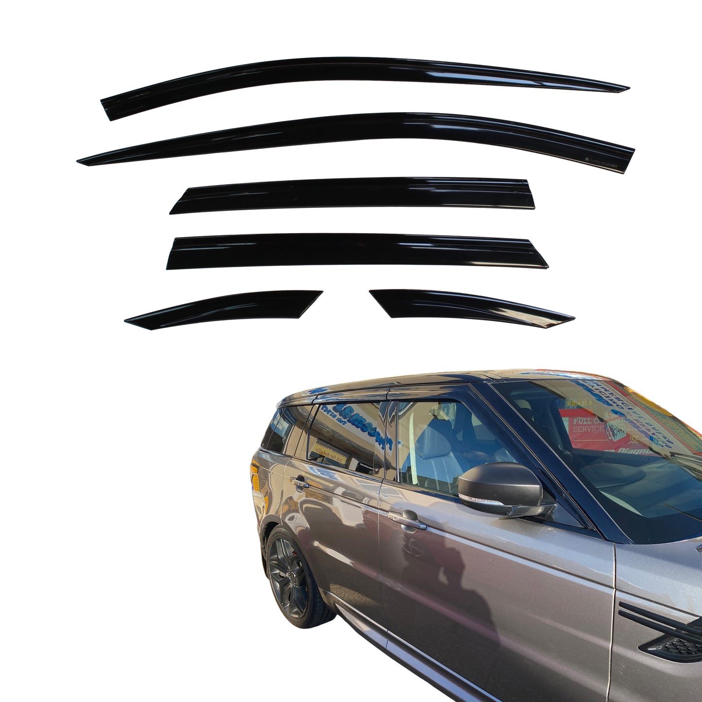 Auto Clover Wind Deflectors Set for Range Rover Sport 2013 - 2022 (6 pieces)