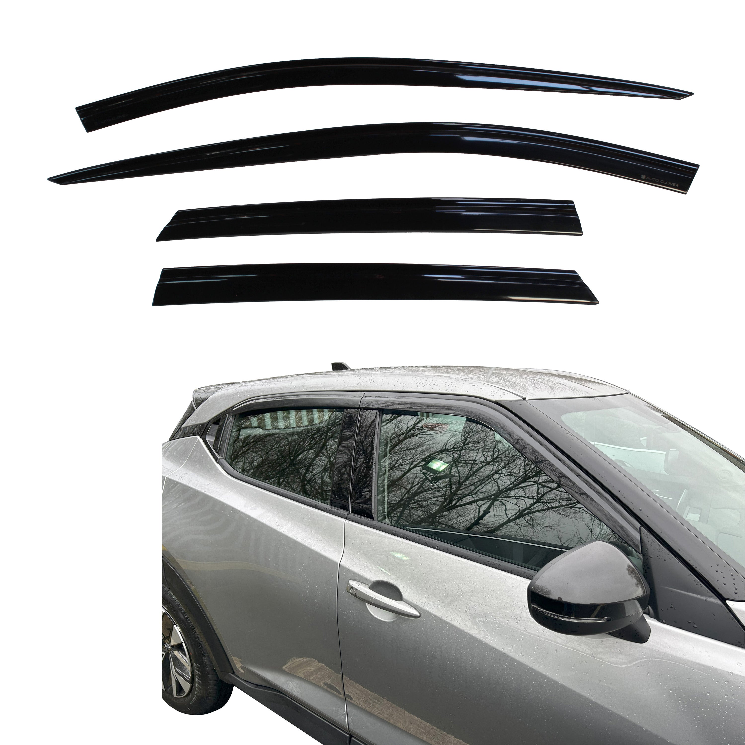 4 Stuks Auto Voor Achter Windgeleiders Voor Nissan Qashqai 4 Stuks Auto Voor Achter Windgeleiders Voor Nissan Qashqai