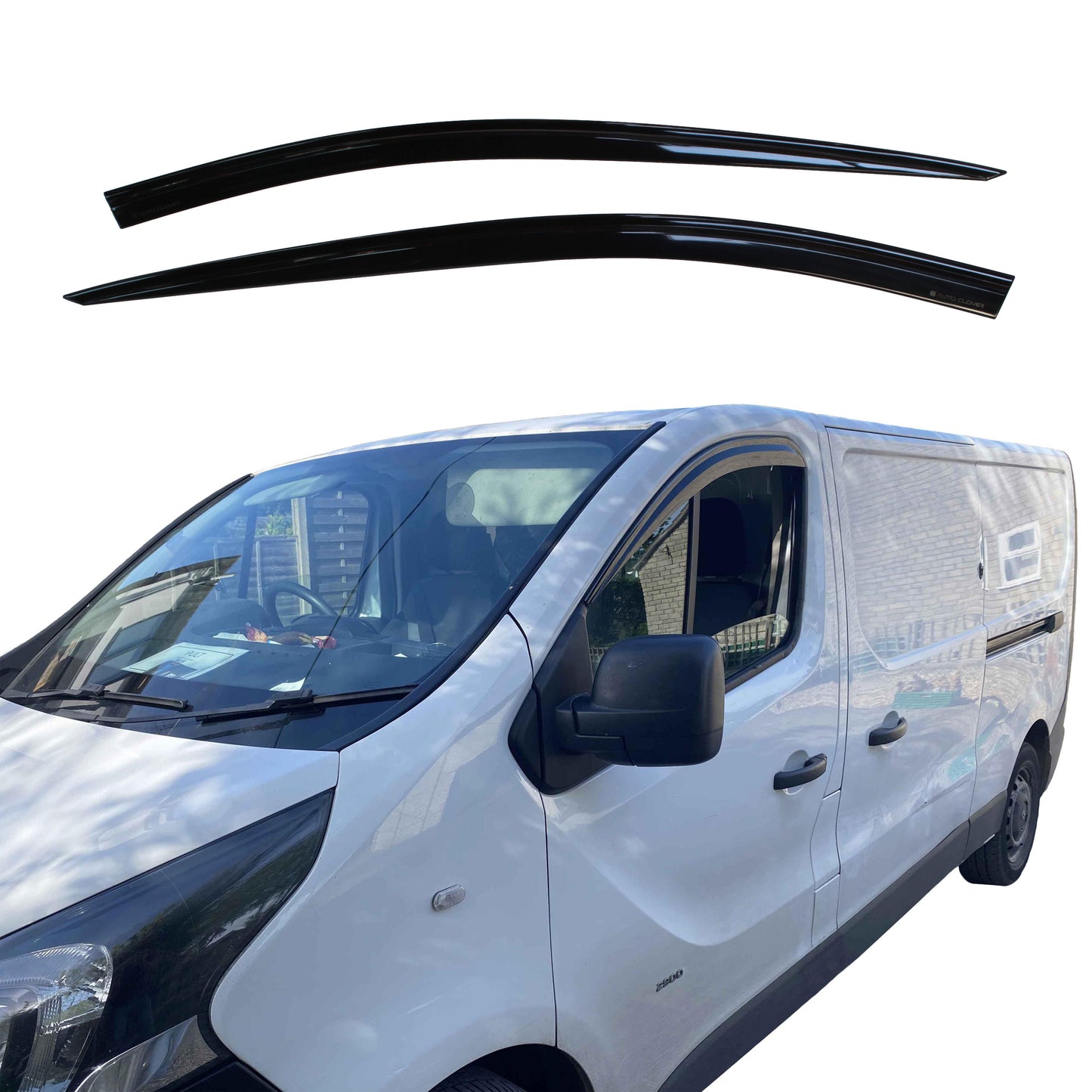 Auto Clover Wind Deflectors Set for Renault Trafic Passenger 2015+ MK3 (2 pcs)