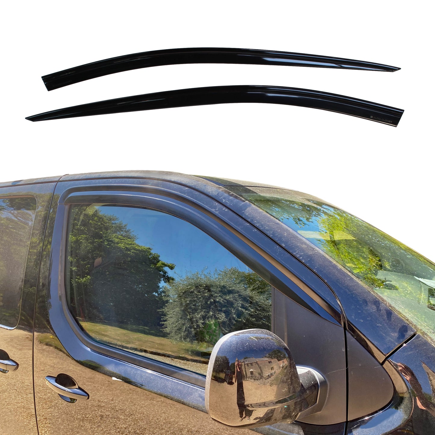 Auto Clover Wind Deflectors Set for Vauxhall Vivaro Life 2019+ (2 Pieces)