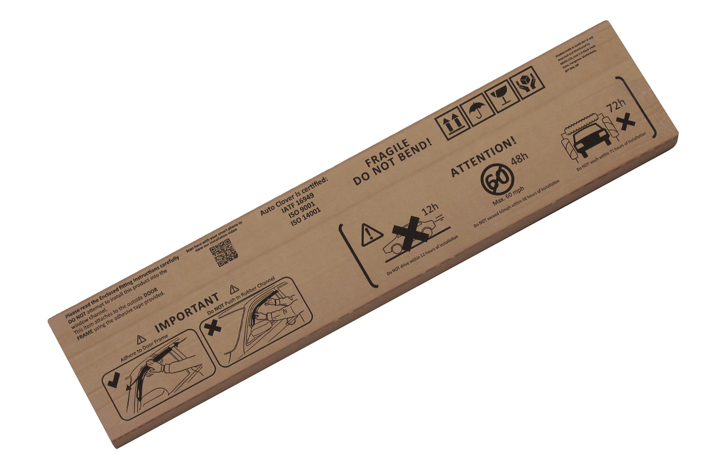 Auto Clover Wind Deflectors Set for Opel Karl (4 pieces)