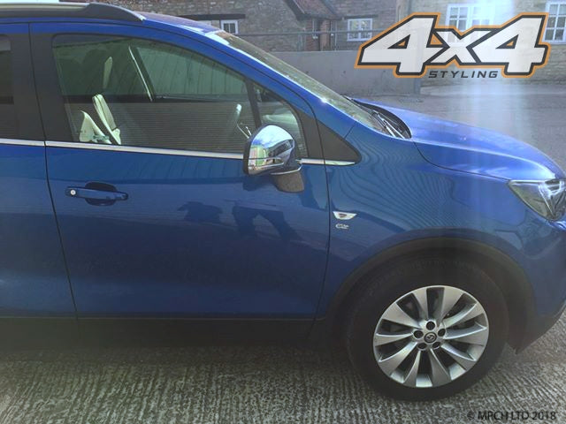 Auto Clover Chrome Wing Mirror Cover Trim for Vauxhall Opel Mokka 2012 - 2019