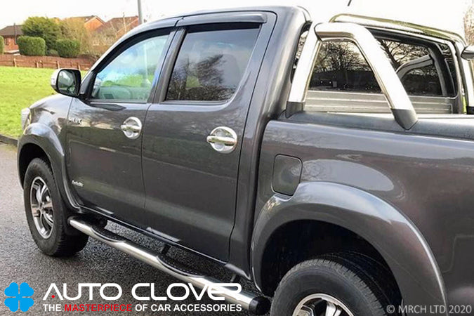 Auto Clover Wind Deflectors Set for Toyota Hilux 2005 - 2015 (4 pieces)
