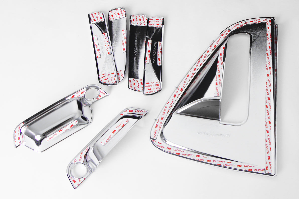 Auto Clover Chrome Door Handle Covers Trim Set for Chevrolet Spark 2010 - 2015