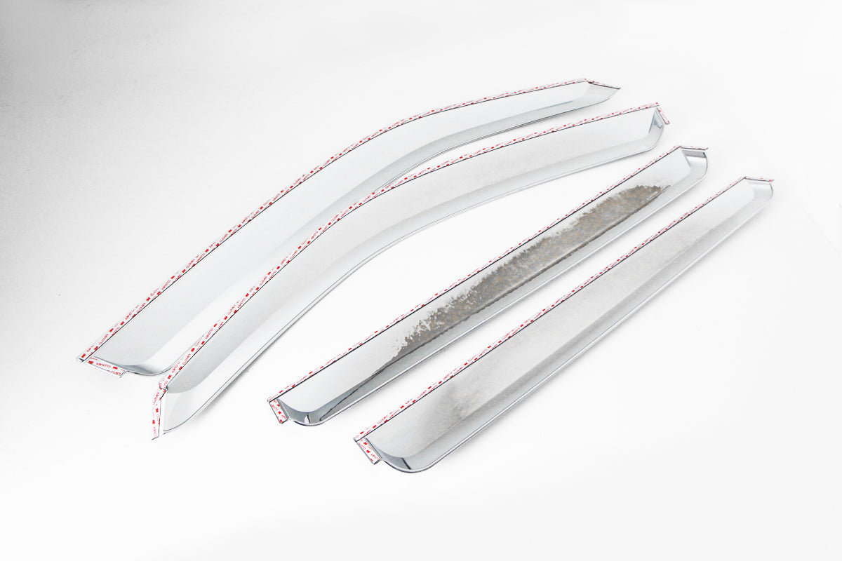 Auto Clover Chrome Wind Deflector Set For Ssangyong Rexton W 2014 - 2017 (4 pcs)
