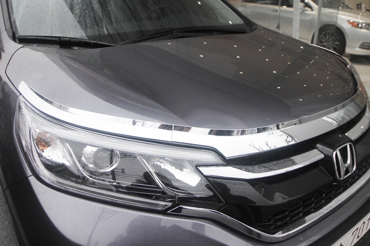 Auto Clover Chrome Bonnet Guard Protector Set for Honda CRV 2012 - 2017