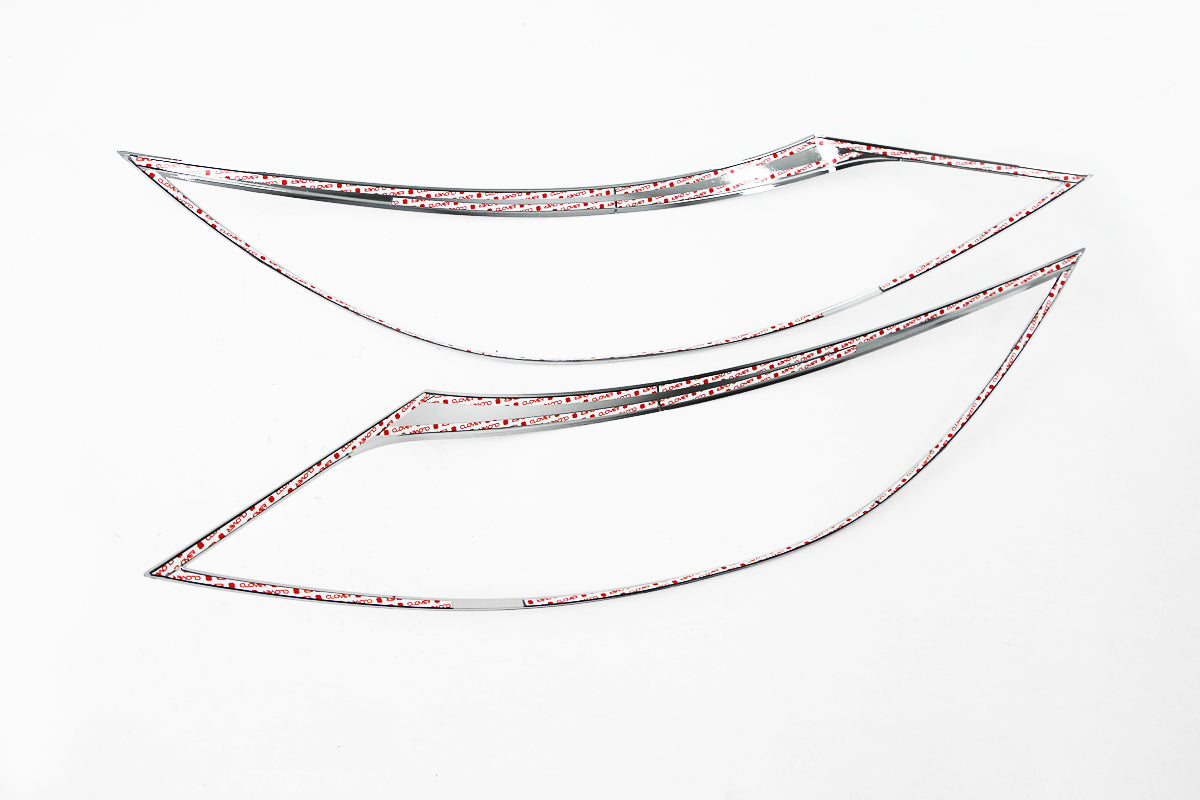 Auto Clover Chrome Headlight Surround Trim Set for Kia Sportage 2010 - 2015