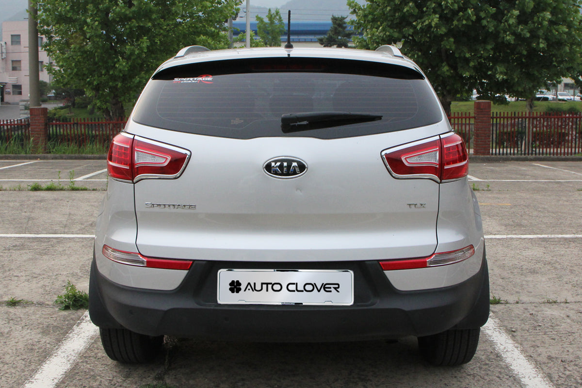Auto Clover Chrome Rear Tail Light Covers Trim Set for Kia Sportage 2010 - 2015