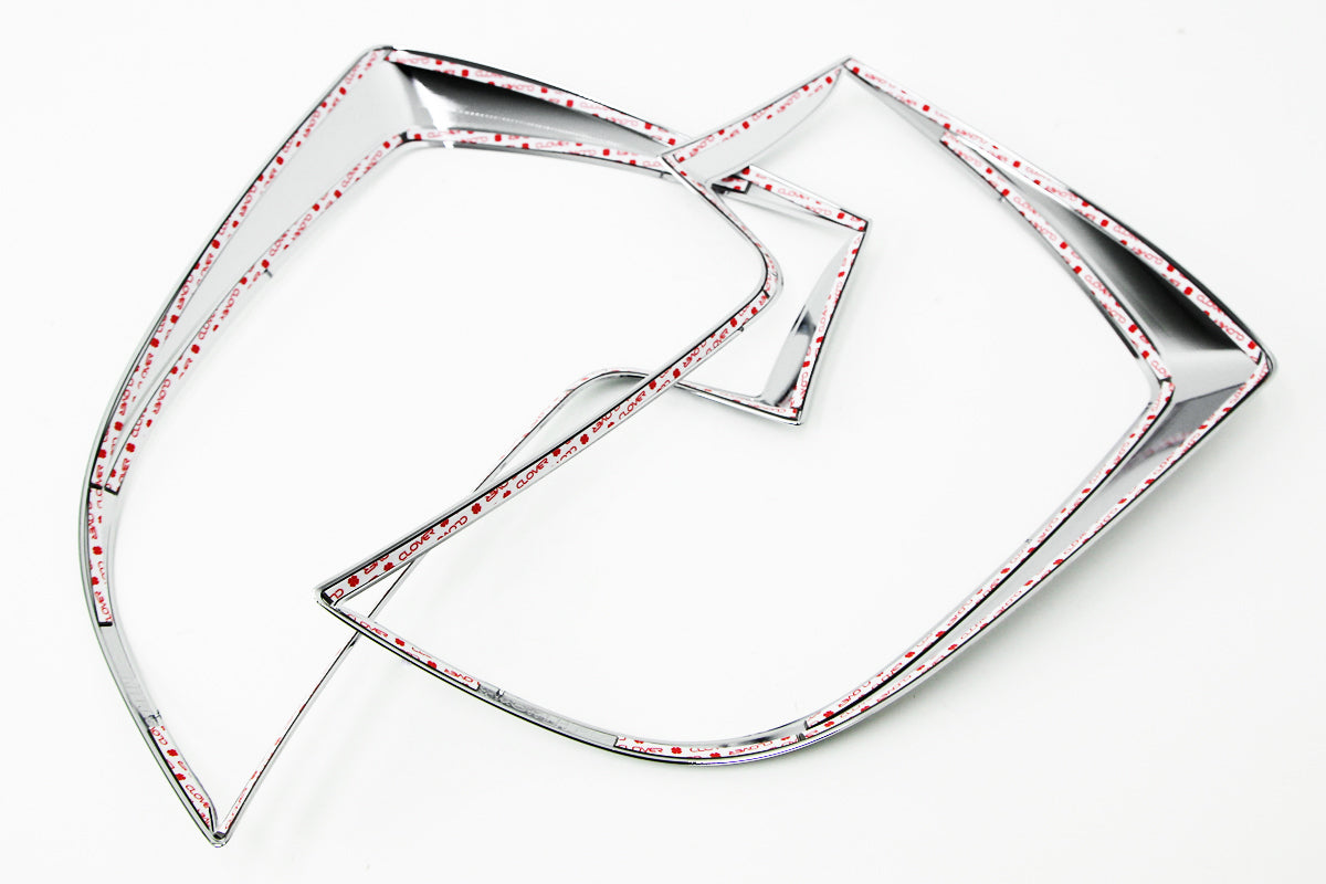 Auto Clover Chrome Tail Light Trim Covers Set for Kia Picanto 2012 - 2016
