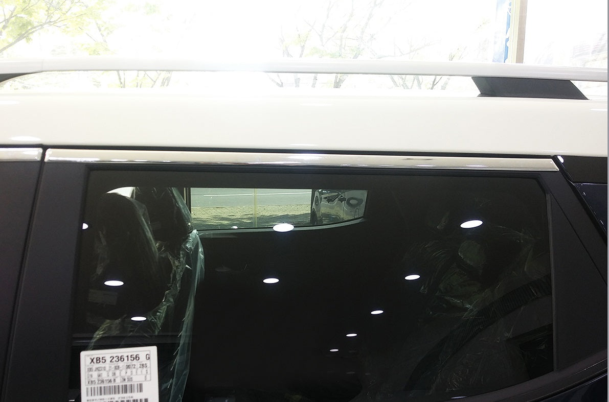 Auto Clover Chrome Side Window Top Frame Trim Cover for Ssangyong Tivoli 2014+