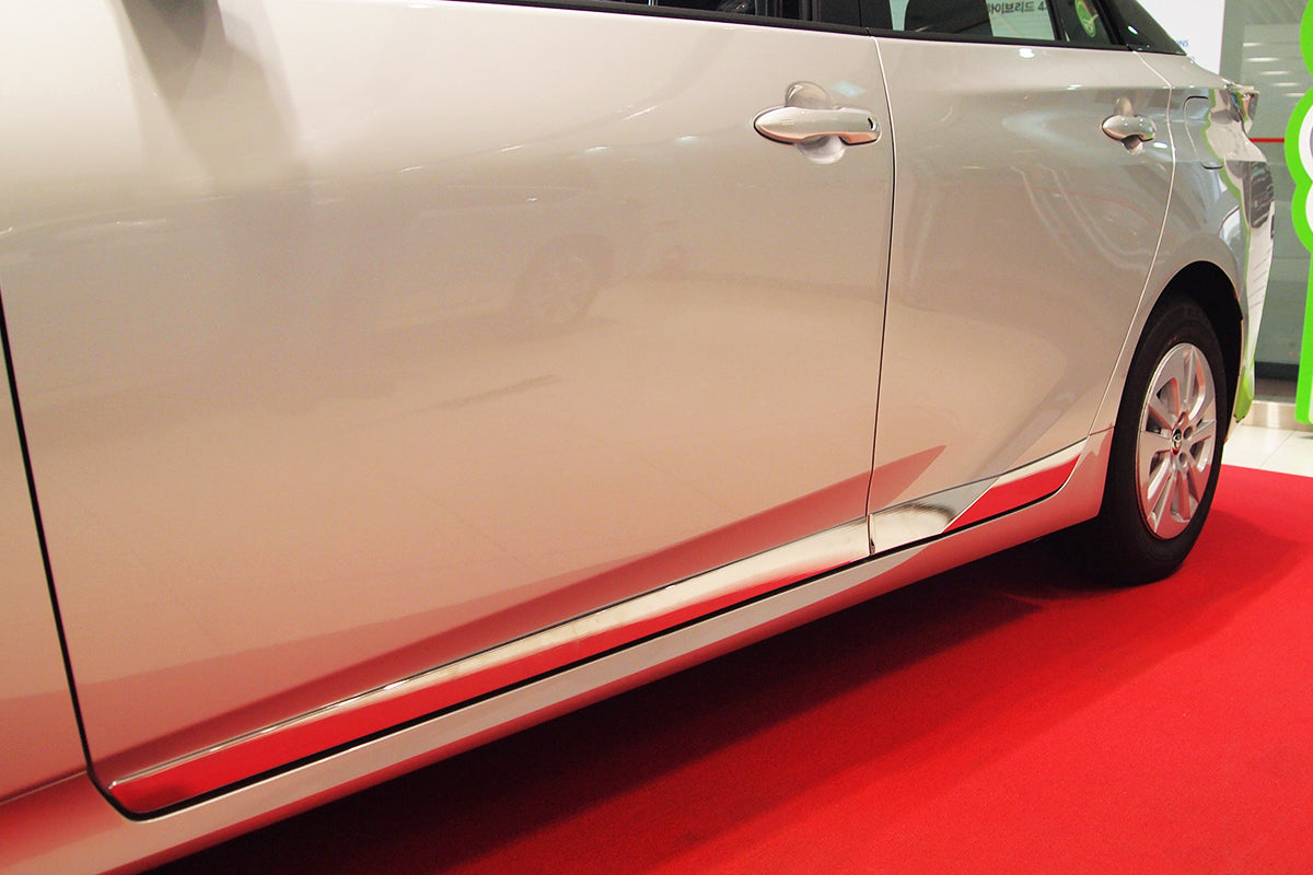 Auto Clover Chrome Side Door Trim Set for Toyota Prius 2016 - 2024