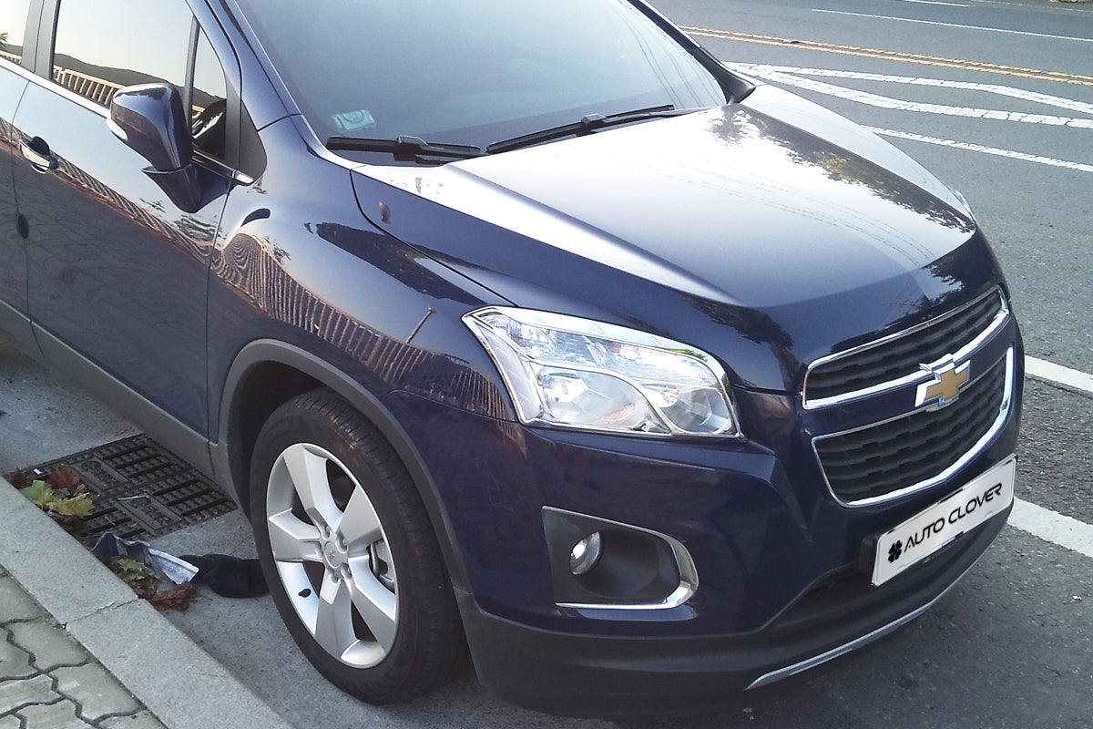 Auto Clover Chrome Headlight Lamp Trim Set for Chevrolet Trax 2012 - 2016