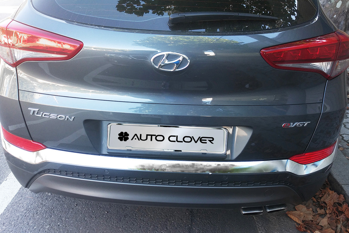 Auto Clover Chrome Front and Rear Bumper Trim Set for Hyundai Tucson 2015 - 2018