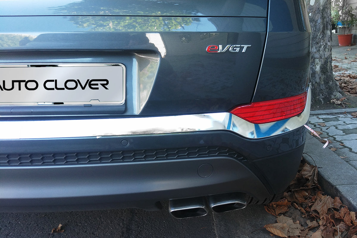 Auto Clover Chrome Front and Rear Bumper Trim Set for Hyundai Tucson 2015 - 2018