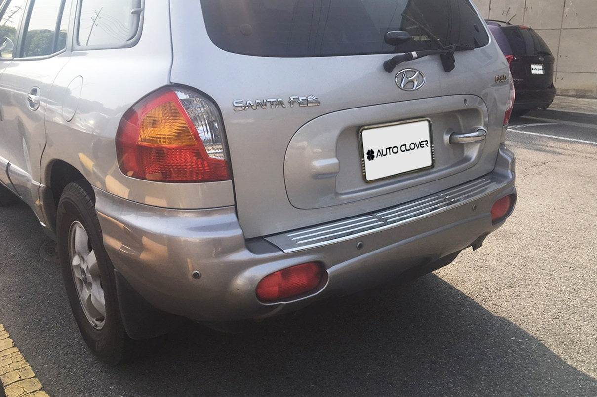 Auto Clover Chrome Rear Bumper Boot Protector for Hyundai Santa Fe 2001 - 2004