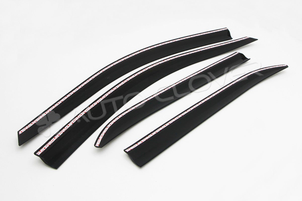 Auto Clover Wind Deflectors Set for Daewoo Matiz 1998 - 2004 (4 pieces)