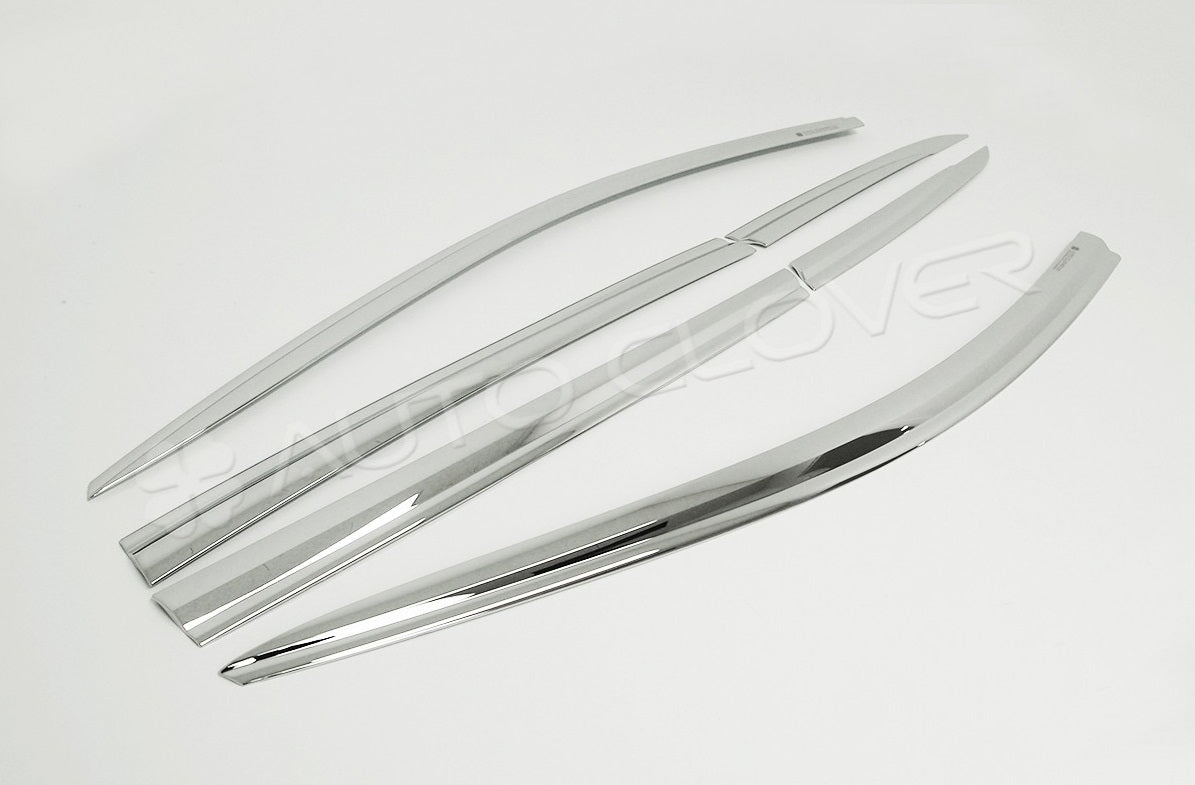Auto Clover Chrome Wind Deflectors Set for Mercedes GLE Coupe 2015 - 2019 (6pcs)