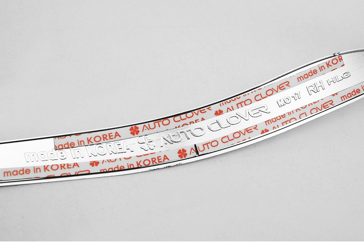 Auto Clover Chrome Headlight Lamp Trim Set for Kia Picanto 2017 - 2024