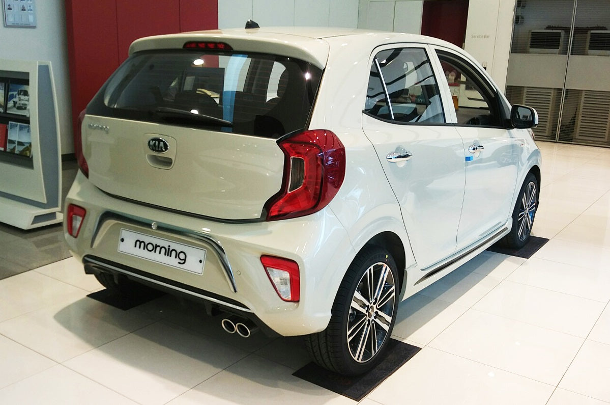 Auto Clover Chrome Rear Bumper Trim Set for Kia Picanto 2017 - 2024