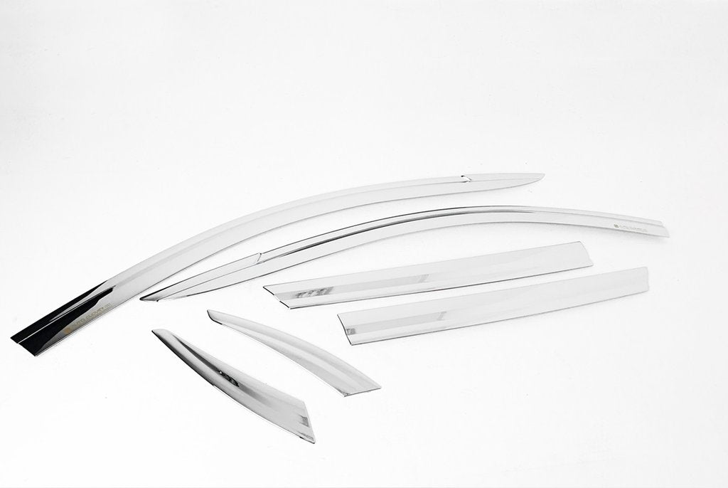 Auto Clover Chrome Wind Deflectors Set for BMW X5 G05 2019+ (6 pieces)