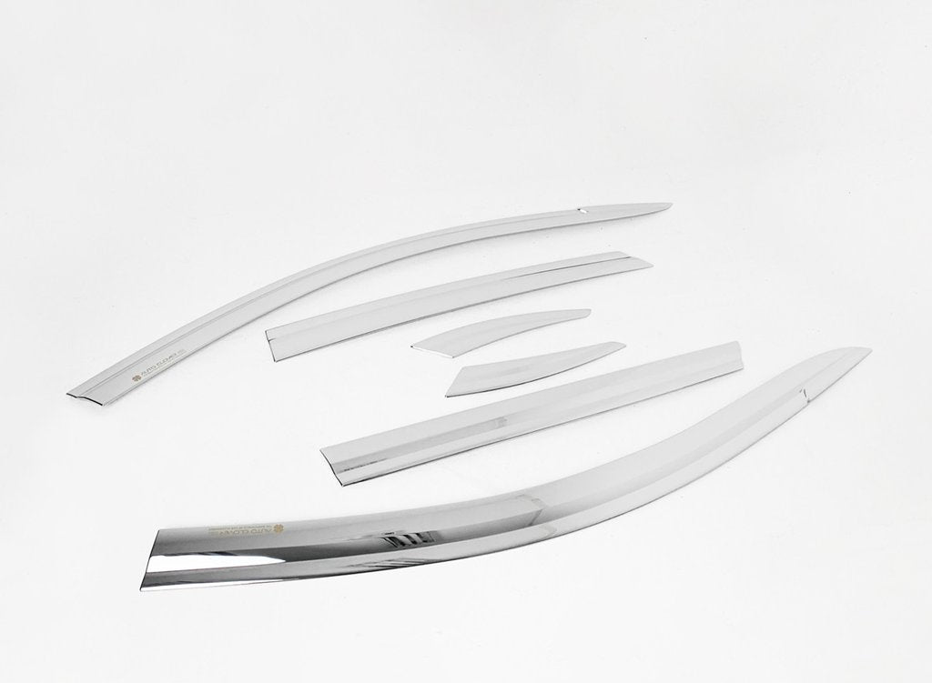 Auto Clover Chrome Wind Deflectors Set for BMW X5 G05 2019+ (6 pieces)