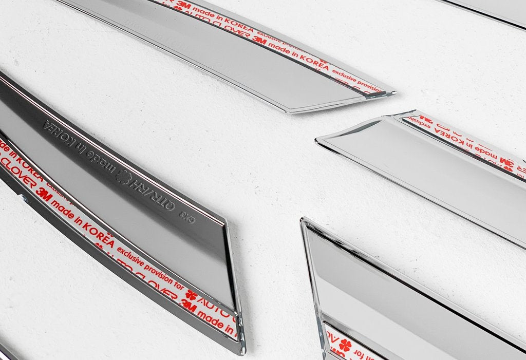 Auto Clover Chrome Wind Deflectors Set for BMW X5 G05 2019+ (6 pieces)