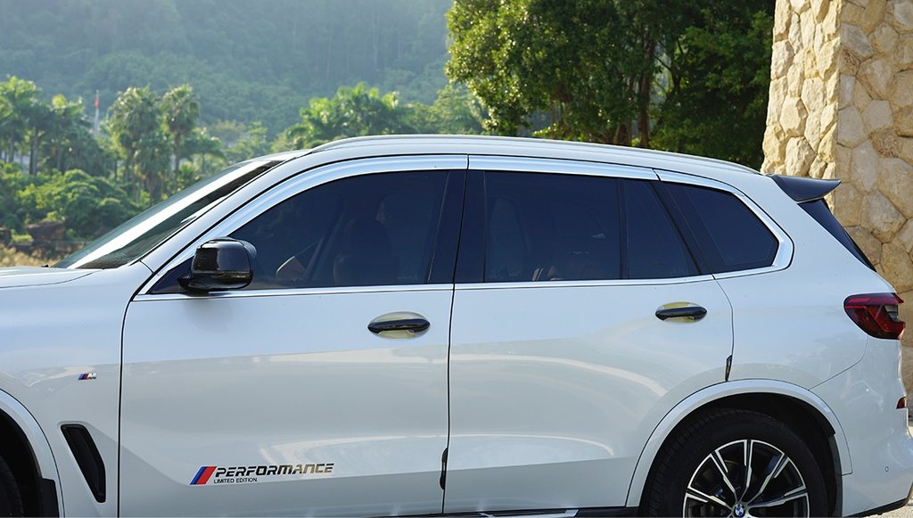 Auto Clover Chrome Wind Deflectors Set for BMW X5 G05 2019+ (6 pieces)