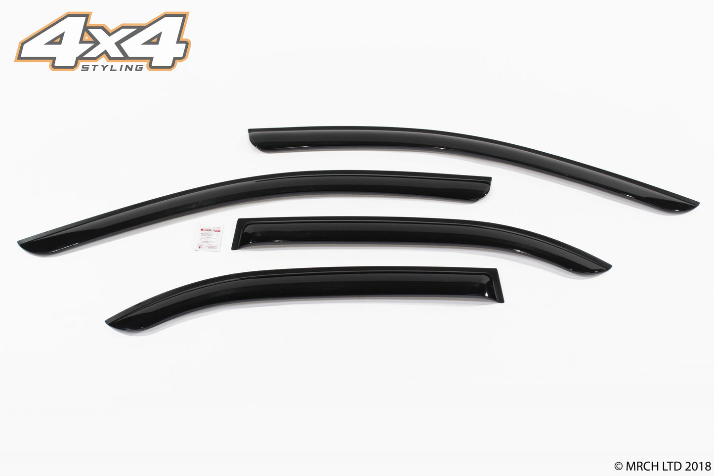 Auto Clover Wind Deflectors Set for Kia Rio 2005 - 2009 (4 pieces)