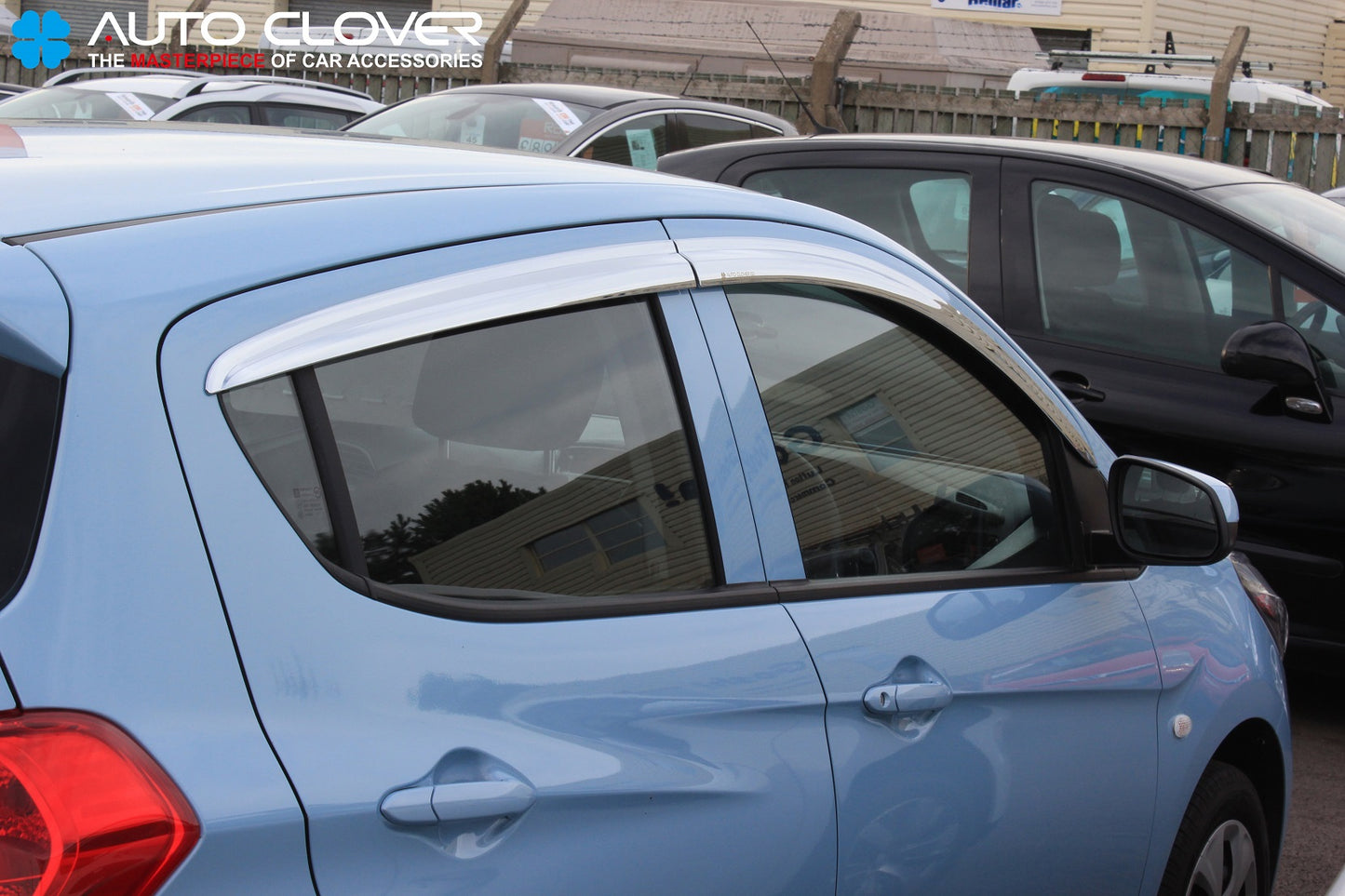 Auto Clover Chrome Wind Deflectors Set for Vauxhall Viva (4 pieces)