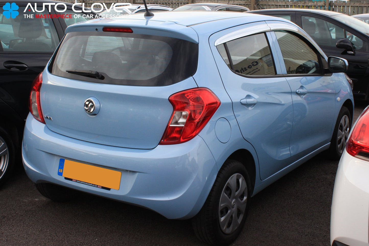 Auto Clover Chrome Wind Deflectors Set for Vauxhall Viva (4 pieces)