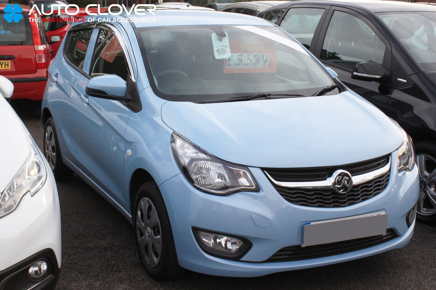 Auto Clover Chrome Wind Deflectors Set for Vauxhall Viva (4 pieces)