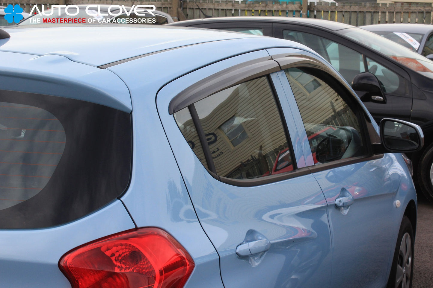 Auto Clover Wind Deflectors Set for Opel Karl (4 pieces)
