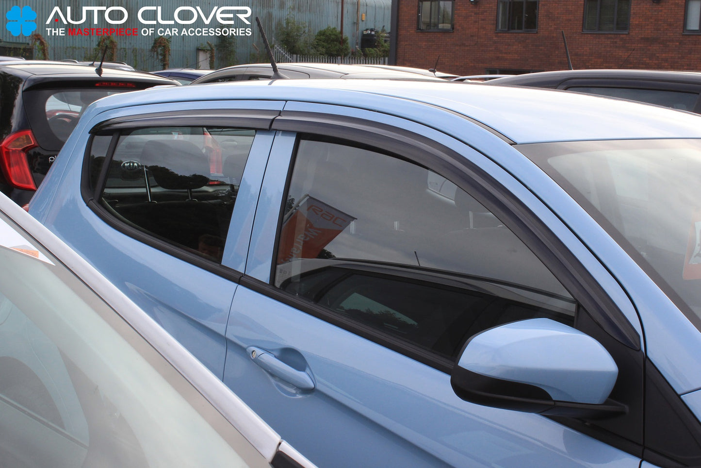 Auto Clover Wind Deflectors Set for Opel Karl (4 pieces)