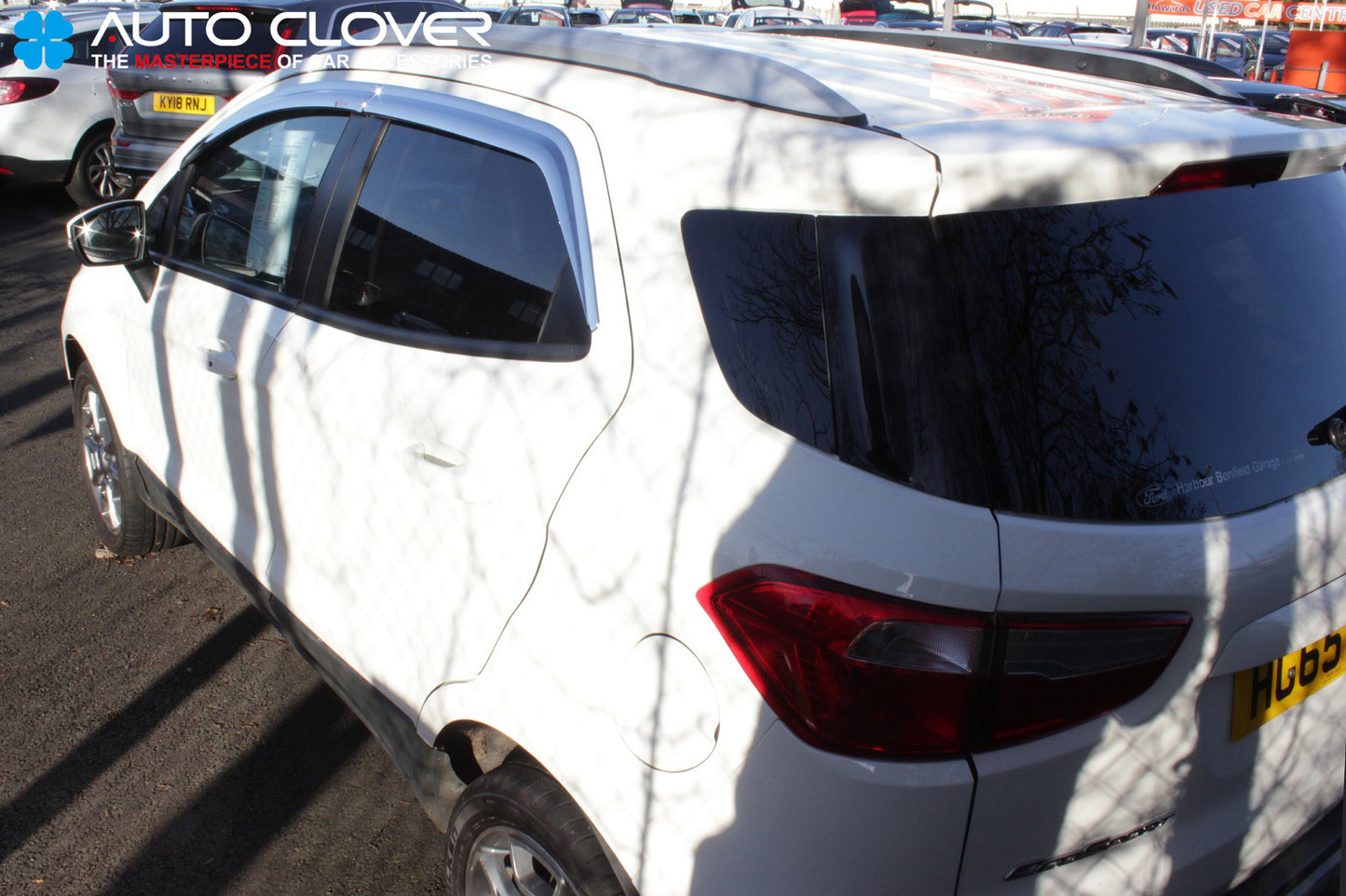 Auto Clover Chrome Wind Deflectors Set for Ford Ecosport (4 pieces)