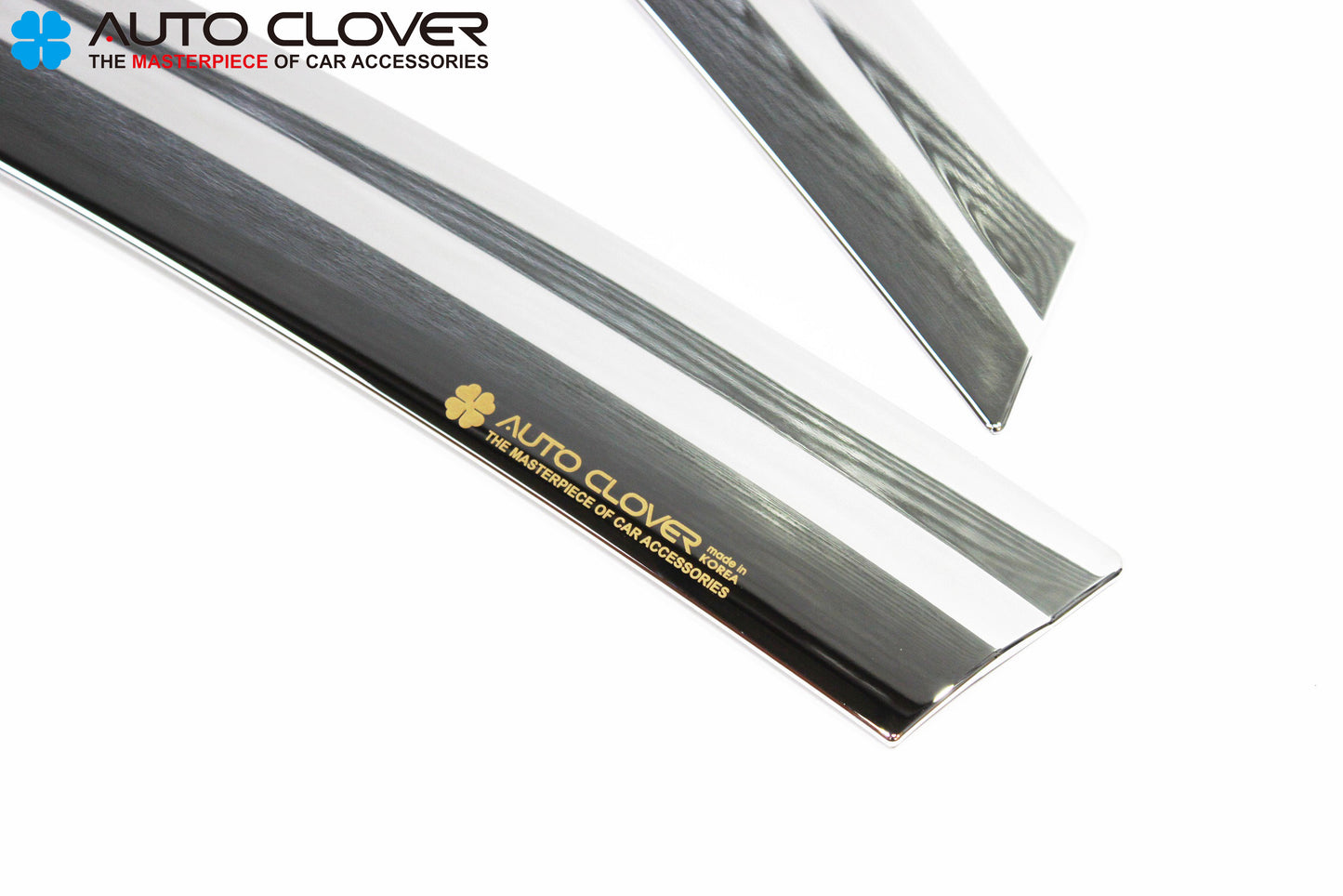 Auto Clover Chrome Wind Deflectors Set for Ford Fiesta MK7 2009 - 2017 5 Door
