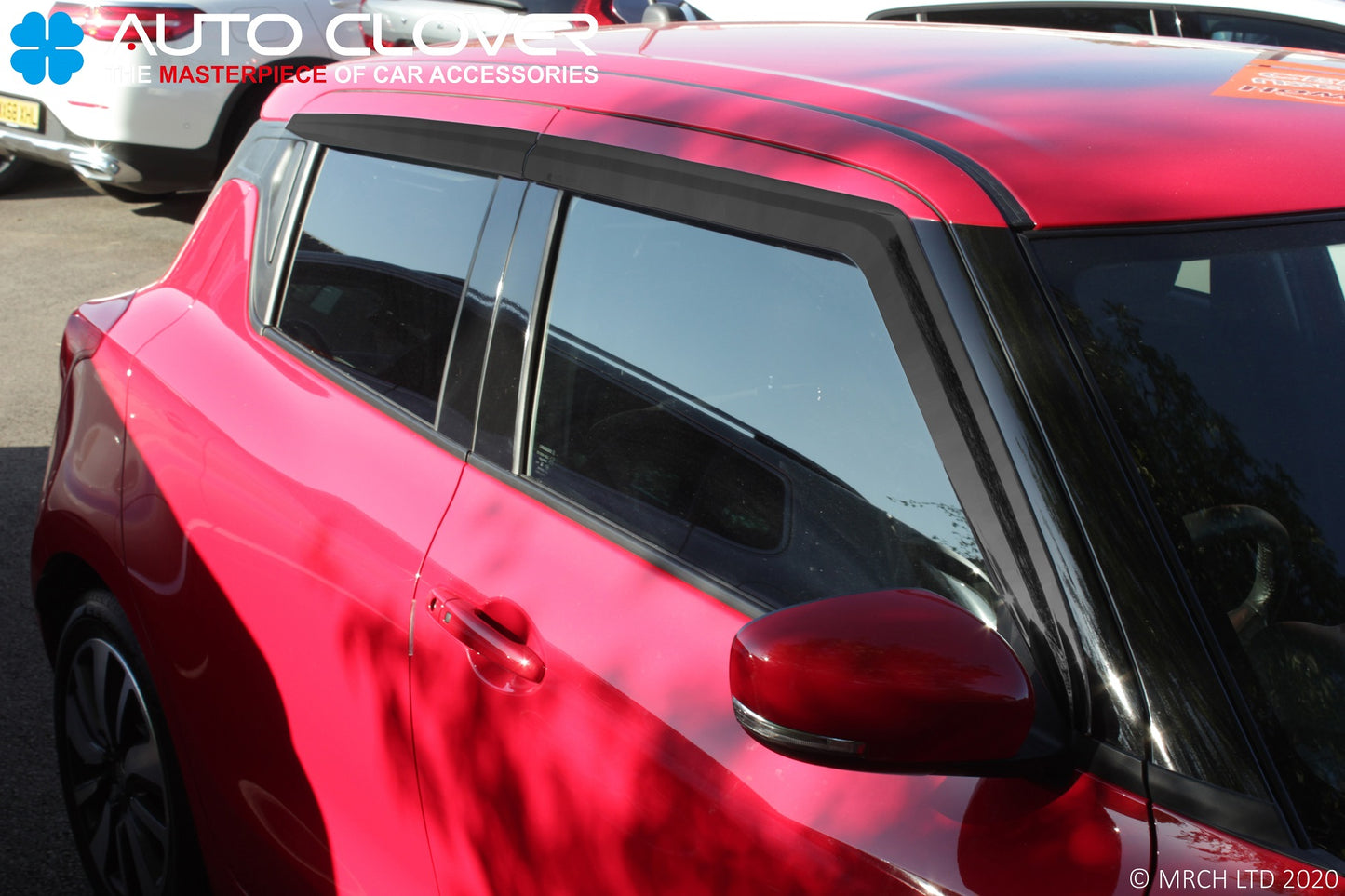 Auto Clover Wind Deflectors Set for Suzuki Swift 2017 - 2024 (4 pieces)